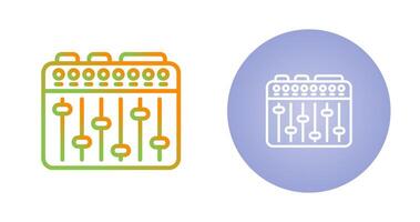 sonido mezclador vector icono