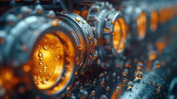 AI generated Precision Engineering.  The Heart of Modern Machinery photo