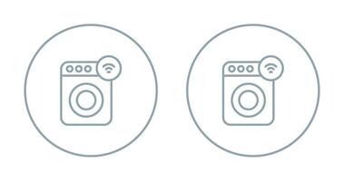 Smart Washing Machine Vector Icon