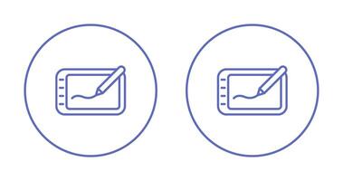 gráficos tableta vector icono