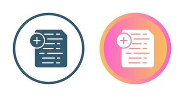 Document Insert Icon Vector Icon