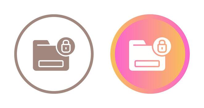 Document Encryption Vector Icon