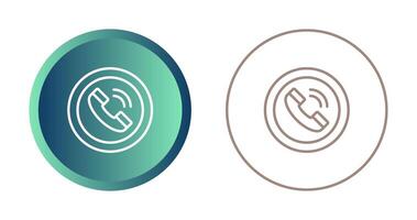 Circle Phone Vector Icon