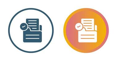 Document Check Vector Icon