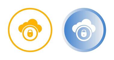 Cloud Security Vector Icon