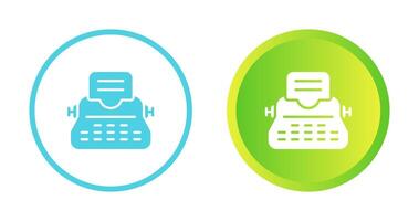 Typewriter Vector Icon
