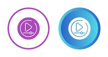 Video Play Circle Vector Icon