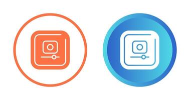 Video Record Square Vector Icon