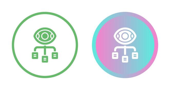 icono de vector de visualización de datos