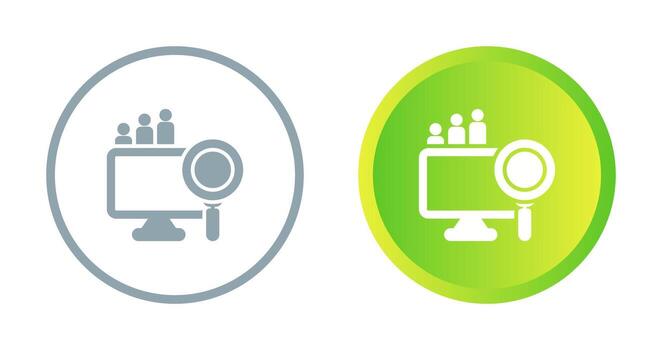 grande datos analítica vector icono