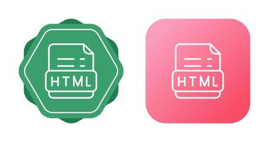 icono de vector html