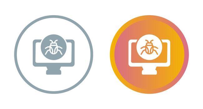 icono de vector de computadora