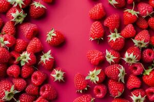 AI generated ipe vivid raspberry background photo