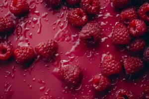 AI generated ipe vivid raspberry background photo
