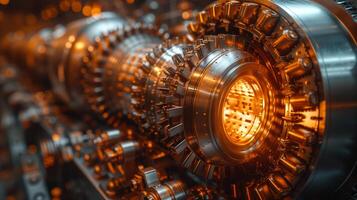 AI generated Precision Engineering.  The Heart of Modern Machinery photo