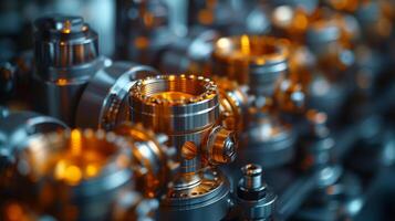AI generated Precision Engineering.  The Heart of Modern Machinery photo