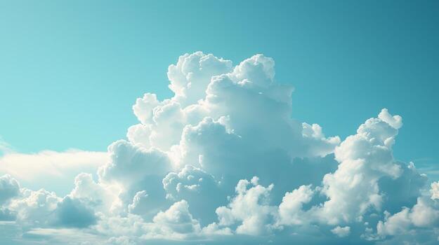 AI generated Simple abstract background mimicking the serene beauty of clouds floating in the sky photo