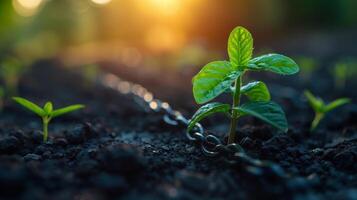 ai generado valor cadena y sostenibilidad. lca. vida ciclo evaluación. positivo impacto de productos en el ambiente. carbón huella reducción. el Yo asi lca estándar objetivos para limitante global foto