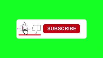 vert écran souscrire bouton gratuit Télécharger avec du son video