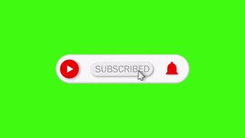 verde schermo sottoscrivi pulsante gratuito Scarica con suono video