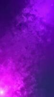 Portrait Purple sideways motion light luminance illustration night background, artistic space bokeh speed matrix magic effect background animation video