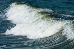 White wave on the sea. photo