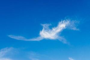 White cloud with blue sky. photo