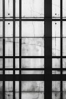 AI generated A minimalist composition of intersecting, evenly spaced horizontal and vertical lines photo
