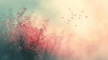 AI generated Wispy textures and pastel tones convey the fleeting nature of our most imaginative dreams photo
