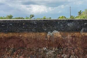 The layers of road. photo