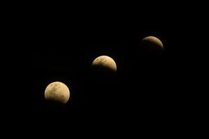 súper azul sangre lunar eclipse foto