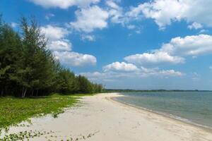 Blue sky on the beach at Andaman sea photo