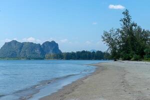 Blue sky on the beach at Andaman sea photo