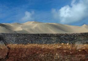 The layers of road. photo