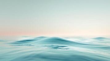AI generated Tranquil hues and gentle curves create a calming backdrop photo