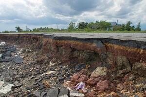 The layers of road. photo