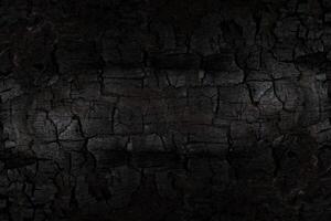 Details on the surface of charcoal. photo