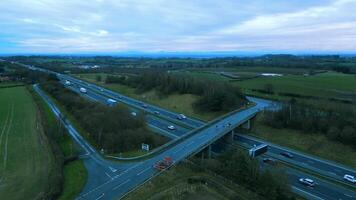 Cars driving on the motorway video