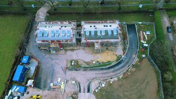 Aerial footage of the houses built in Yorkshire video