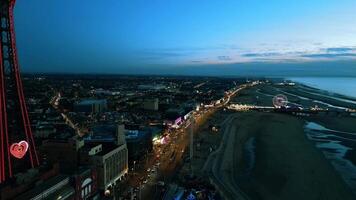 schön Aussicht von das Blackpool video