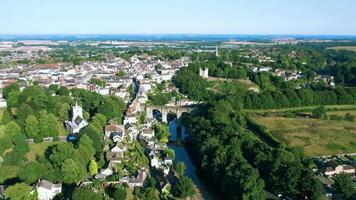 único 4k vídeo de knaresborough puente video