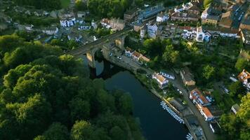 Beautiful 4K aerial video of Knaresborough in North Yorkshire