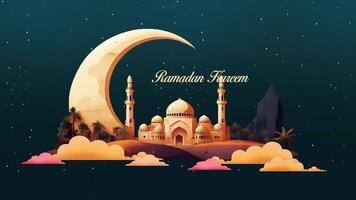 animado Ramadã kareem saudações.ramadan kareem. video