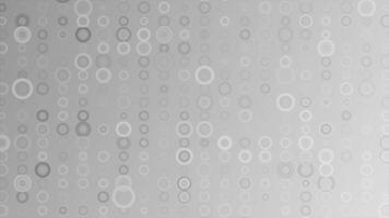 abstract random popping circles White and Black color geometrical futuristic background video