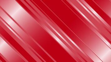 Red color shiny diagonal stripes minimal geometrical loop able background video