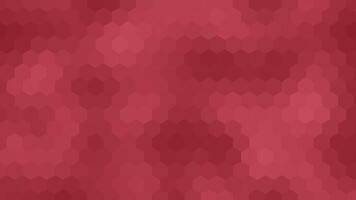 Facile et chic rouge Couleur hexagonal forme carrelage arrière-plan, hexa formes géométrique Contexte video