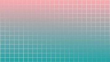 Simple and classy square pattern grid looped background, orange and blue gradient background video