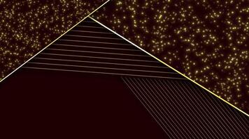 Simple and modern luxury golden lines Red background, minimal background video