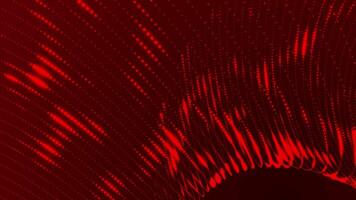 oi-tech vermelho cor brilhando digital partículas fundo, cyber tecnologia em loop fundo video
