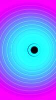 Pulsating Neon Circular Background Pattern. Seamless Loop video